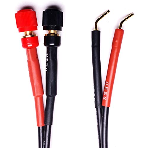 CNCESS Adaptador banana 2mm tornillo a 4mm hembra 6 pulg 2 pzas miniatura 2