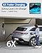 Level 2 EV Charger(32A, 240V, NEMA 14-50 Plug), Portable Electric Car Charger with 25ft Extension Cable, Adjustable Current, Home Outdoor Level 2 Mobile Electric Vehicle Charging Station