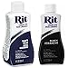 Rit Liquid Dye Black 8 Oz & Rit Dye Liquid Fabric Dye, 8-Ounce, Navy Blue (1)