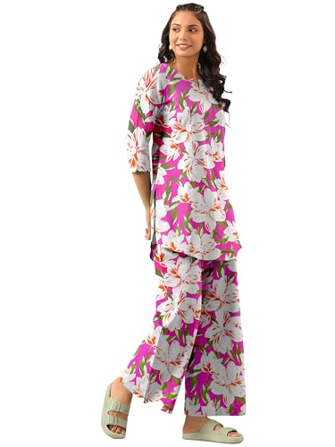 Image of Tee Projekt Cotton Ethnic Wear Co Ord Set for Women | Festive Co Ord Set for Women