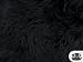 Faux / Fake Fur Mongolian Fabric Sold by the Yard (BLACK)