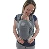 Babydraagdoek met voorvak incl. Baby Wrap Carrier Bag en handleiding – lange elastische draagdoek voor vroege en…