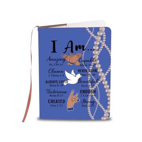 Journal intime chrétien LQRI bleu et blanc carnet inspirant femme