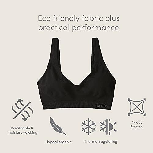 Vista 5 de Boody Body EcoWear Brasier para mujer de viscosa de bambú sin varillas soporte ligero