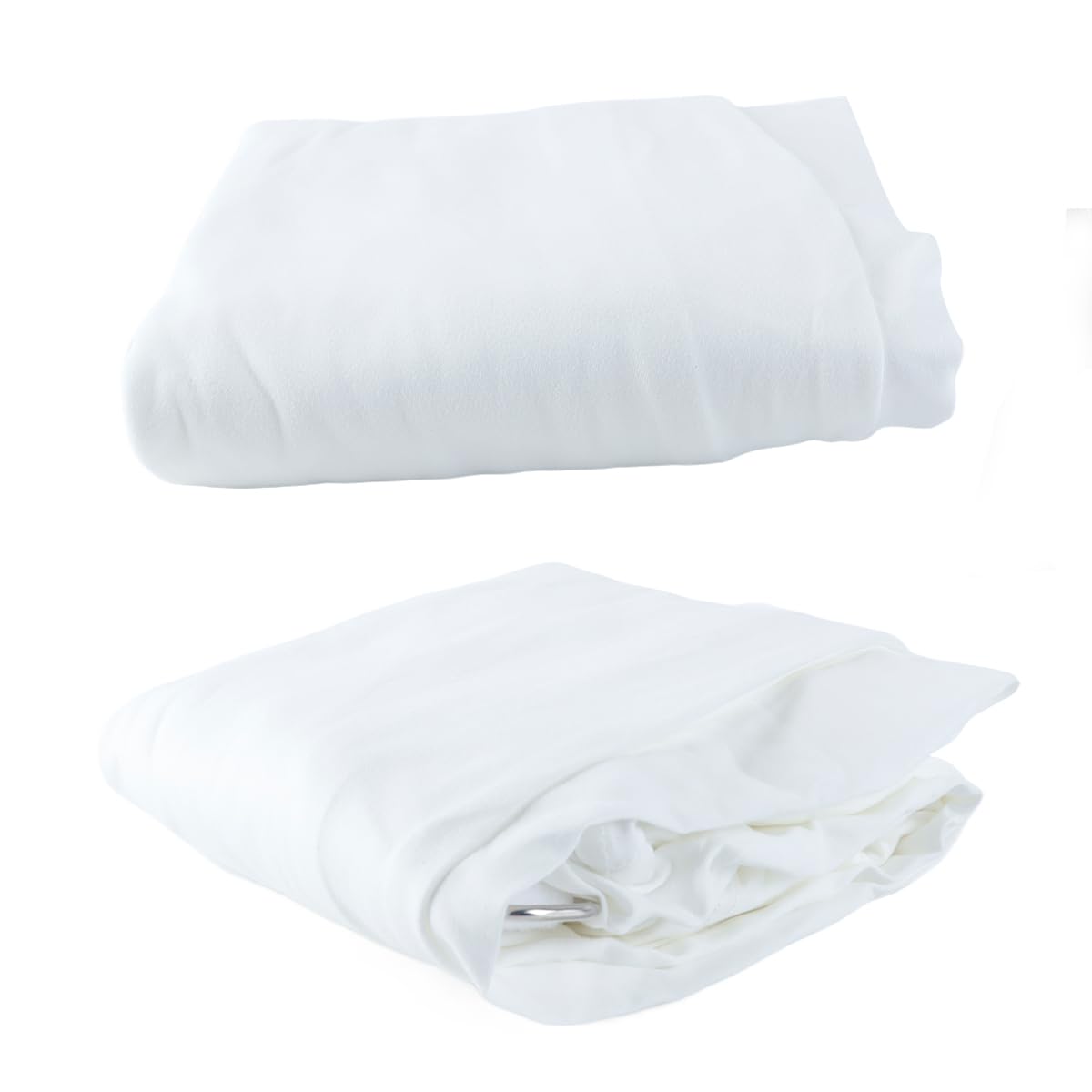 WANGCL Copertura per supporto altoparlante, copertura universale per treppiede di illuminazione estensibile a 360 gradi su tre lati per banchetti, matrimoni, feste (bianco)