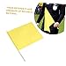 Garneck 4pcs Referee Flags High Visibility for Sports Lightweight and Easy to Carry for Outdoor Games and Training