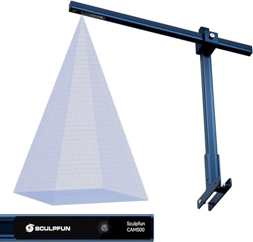 SCULPFUN CAM500 Lightburn Camera,Precise Positioning Lightburn Camera for Laser Engraver,HD Rrecording,Batch Engraving,Image Ttracing,Working Range 400 * 400