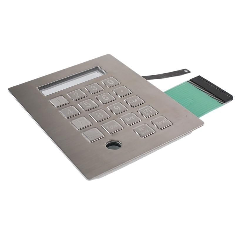 Clavier métallique pour kiosque libre-service et mécanique