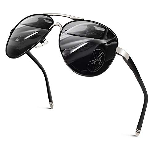 Image of GQUEEN Classic Pilot Polarized Sunglasses Men Women Retro Shades UV400 MOS1