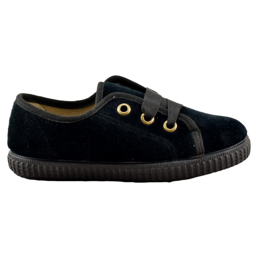 Batilas - Zapato de Terciopelo con Cierre de Cordones 458693 Terciopelo