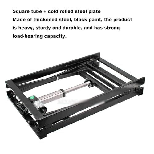 Table basse électrique pliante pour salon avec piétement robuste en fer