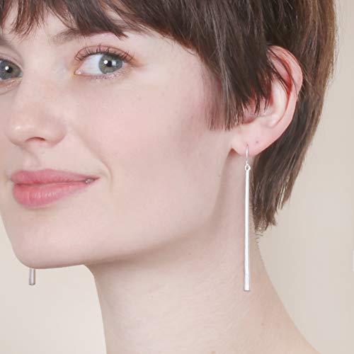 Vintage Long & Thin Metal Bar Basic Dangle Drop Earrings For Women #TOP1