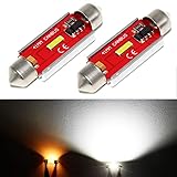 PHINLION 578 LED White Bulbs Super Bright 600 Lumens Canbus Error Free CSP 1860 SMD Festoon 41mm 42mm 1.72" 569 211-2 212-2 LED Interior Dome Map Trunk Lights