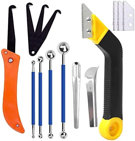 14pcs Grout Removal Tool kit, Grout Saw with Replacement Blades