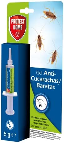 PROTECT HOME Gel Anticucarachas de acción inmediata con jeringuilla 5g, Elimina Todo Tipo de cucarachas, para Uso doméstico, ultrarresistente,