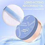 Soft Focus Loose Setting Powder Makeup,Oil Control Lightweight Matte Finishing Powder Foundation Makeup,Lasting Waterproof Face Powder Cruelty Free,Puff Included(NATURAL BEIGE) - Image 2