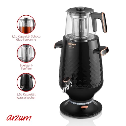 Arzum Ehlikeyf Semowar – Elektrischer Samowar für türkischen Tee