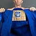 Gold BJJ Valiant Gi - Heavyweight 550gsm Pearl Weave Jiu Jitsu Uniform - IBJJF Legal (Royal Blue, A3L)