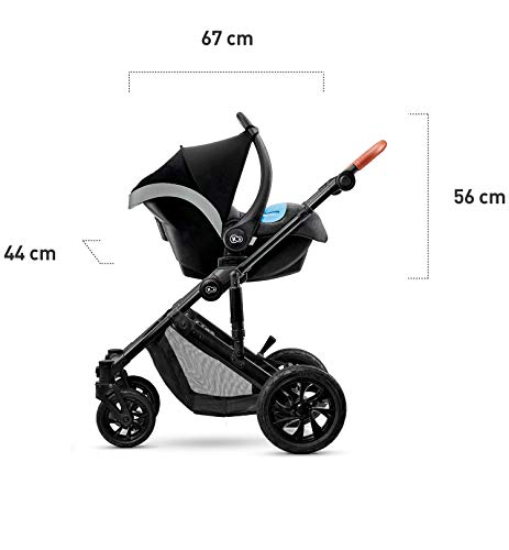 Kinderkraft kinderwagen PRIME 2020 3-in-1, reissysteem, elegante kinderwagen, buggy, inklapbaar, met groep 0 autostoel… - Afbeelding 6
