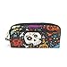 Produktbild Kosmetische Schminktasche Bunte mexikanische Schädel Blumentasche Geldbörse Stift Schreibwaren Tasche Bleistift Fall Reißverschluss Niedlich für Student Boy Girl