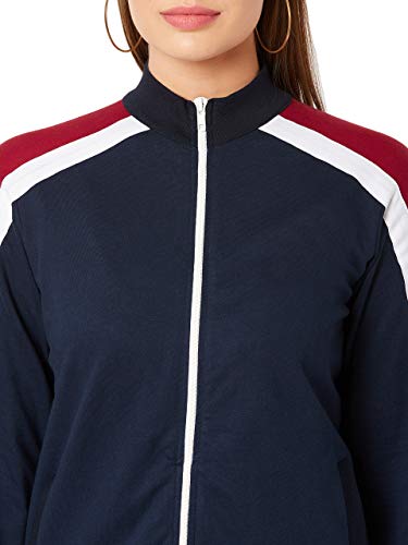 Image of Miss Chase Women's Multicolour High-Neck Solid Jacket