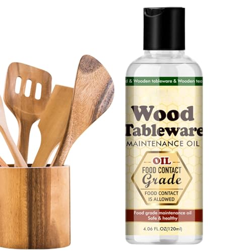 Aceite para el cuidado de la madera, 120 ml, multifuncional, para tablas de cortar madera, utensilios y muebles, aceite de cuidado para vajillas de madera, protección contra el agua y la suciedad