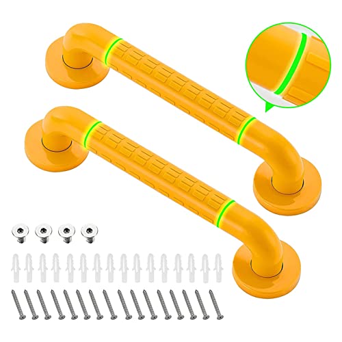 Juego de barras de agarre de 2 piezas, barra de agarre de seguridad para ducha, mango de agarre antideslizante para baño, barra de equilibrio de bañera montada en la pared para ancianos y