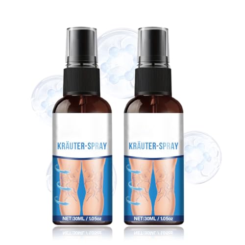 EIHI 2 Piezas Spray Crema para Varices y Capilares, Spray a Base de Hierbas, Calmante para las Varices, Spray Natural a Base de Hierbas, Mejora el Aspecto de las Piernas