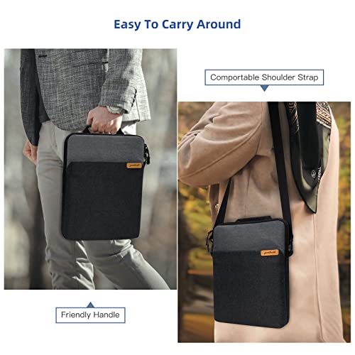 9-11 Inch Tablet Sleeve Bag Fits Ipad Air 5 10.9" 2022, Ipad Pro 11 2021-2018, Ipad 10.2/Air 4 10.9, Tab S8 2022/Tab A 10.1, Handle Carrying Case With Shoulder Strap, Black #TOP5