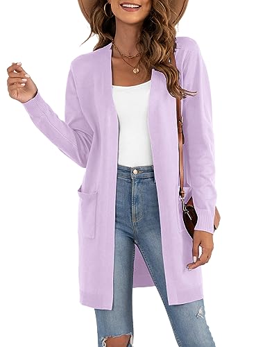 Image of VIISHOW Women's Classic Cardigans Long Sleeve Open Front Casual Knit Cardigan Sweaters Coat Soft Outwear