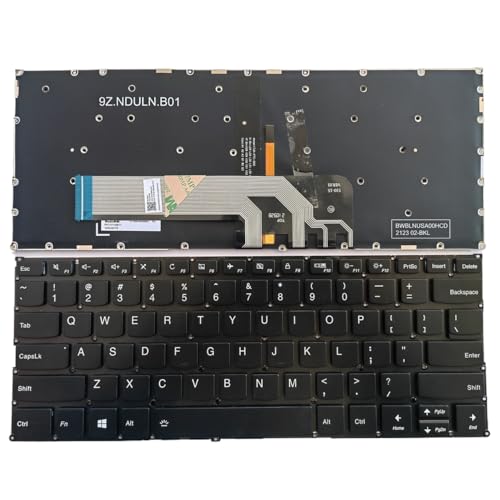 Clavier AZERTY de remplacement rétroéclairé pour ordinateurs portables Lenovo Yoga S740 et C740