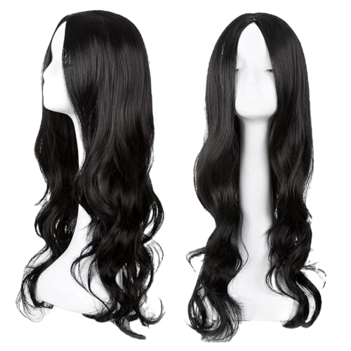 Black Wig 25 Long Curly Wigs for Women Long Black Wig Suitable for Parties Daily Life Role-Playiny