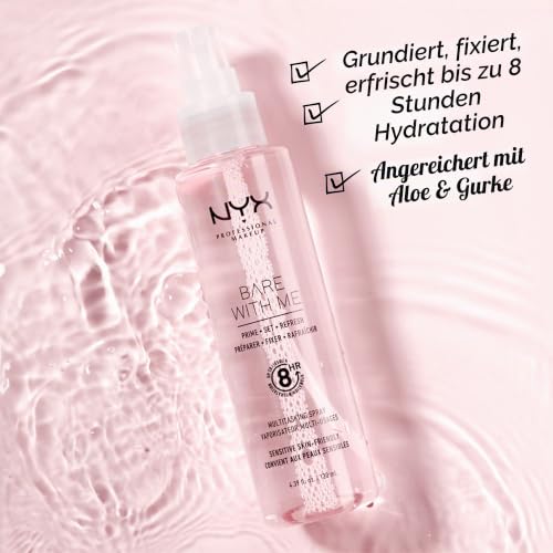 NYX PROFESSIONAL MAKEUP 800897182342 Multitasking Spray Bare With Me Prime Set-Refresh-Multitasking Spray , – Ansicht 4