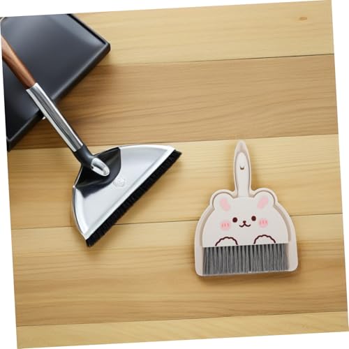 TOYZFRIENDY 4 Sets Kleine Mini Kehrschaufel Miniaturbesen Kehrschaufel Und Besen Mini Desktop Minibesen Schneebesen Weiß – Bild 7