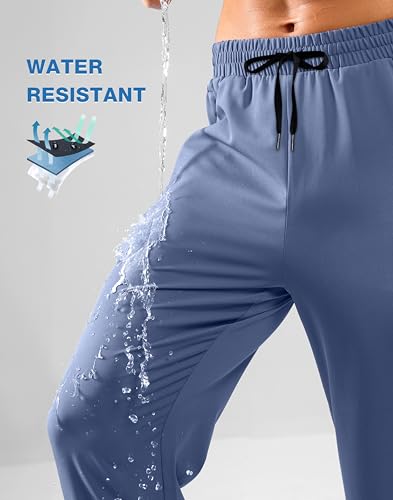 Image of Pudolla Men's Lightweight Hiking Pants Quick Dry Outdoor Sweatpants with Zipper Pockets for Athletic Workout Casual Travel