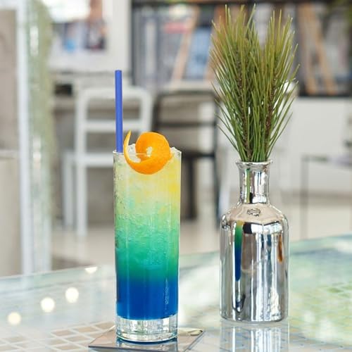 200 pitillos desechables azules para fiestas miniatura 6