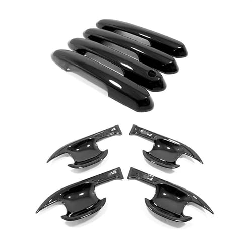 Protector de puerta de coche ABS premium para Toyota RAV4 XA50, cubiertas de manijas en negro D