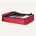 Amazon Essentials 4-Piece Packing Cubes Travel Accessories Set, Luggage Organizer with Double Zipper, Mesh Top, 100% Polyester, Small/Medium/Large/Slim, Red (Previously Amazon Basics)