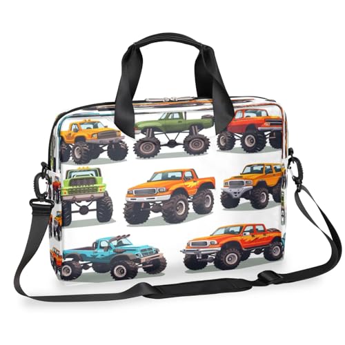 Housse pour ordinateur portable Monster Trucks idéale pour les déplacements des étudiants