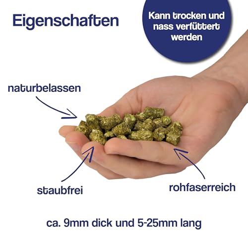 Gebrüder Goller 25kg Grascobs als Pferdefutter - Staubfreier Heuersatz mit natürlichen Inhaltsstoffen & hohem Rohfaseranteil - Futterpellets schonend Warmluftgetrocknet - direkt aus Bayern