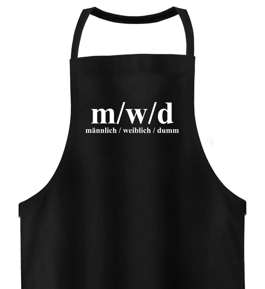 M/W/D - Grembiule da barbecue maschio, femminile, dumm - di alta qualità, Nero , One Size