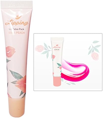 Lipping Lip Tatoo Pack Tint Pack 15g Mad Red Rose Pink Baby Pink Soda Peach Glam Balm Lipgloss Moist Smooth Nutritionsupply (Soda Peach)