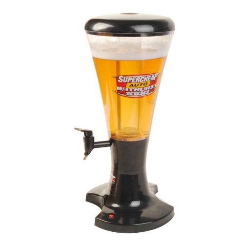 3l Draft Beer Tower Dispenser Plastic with LED Lights New