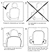ENGER MANOR 10pcs Transparent Seat Back Protector Cover Child Baby Kick Clean Keep Mat for Car Truck SUV