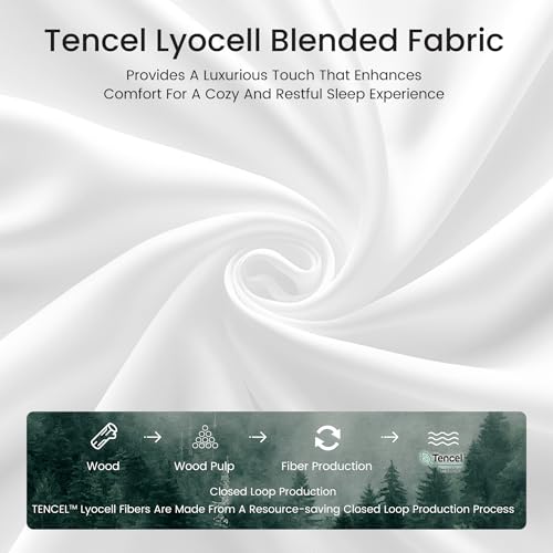 Protector de colchón impermeable Full Sophia & William en Tencel Lyocell transpirable 3