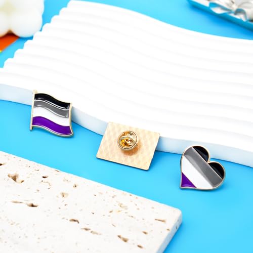 Broche de solapa de corazón arcoíris Nanafast en aleación duradera y esmalte brillante 3