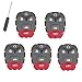 Pack Of 5 Keyless Remote 5B Key Pad Rubber For Buick LaCrosse Chevrolet Malibu Pontiac G6