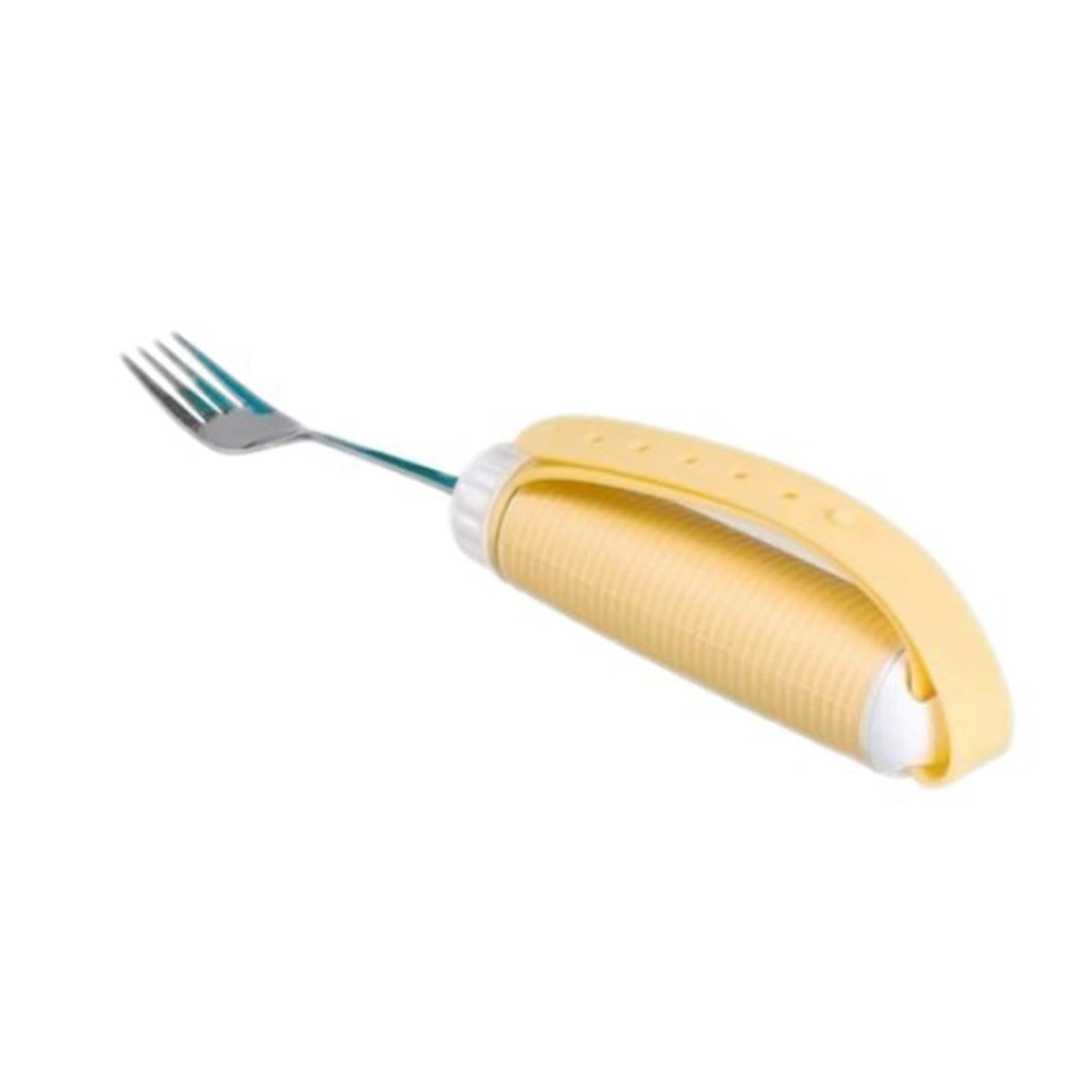 RSGK Juego De Tenedor De Cuchara De Acero Inoxidable, Utensilio para Ancianos con Artritis, Ayuda para Comer para Pacientes Discapacitados, Utensilios De Comedor Adaptables Giratorios De 360 Grados