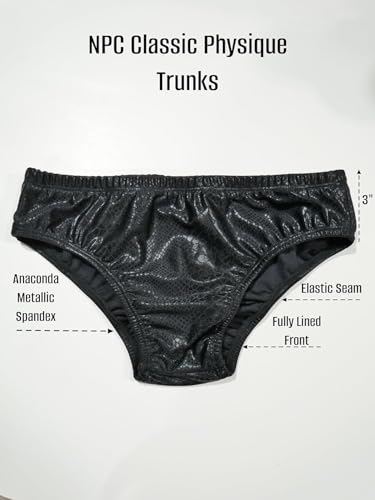 NPC & IFBB Approved Men's Bodybuilding Posing Trunks2