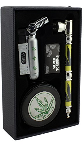 GYD XXL Geschenkset Grinder 4-TLG - Profi Raucher & Kiffer Set im Box / Geschenkverpackung - Raucherset Zubehör… – Bild 4